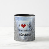 私の素晴らしい夫が大好き マグカップ (中央)