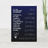 私の素晴らしい夫に カード (正面)