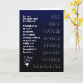 私の素晴らしい夫に カード (黄色い花)