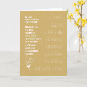 私の素晴らしい夫のカードに カード (黄色い花)