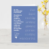 私の素晴らしい夫のカードに カード (黄色い花)