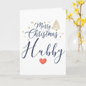 私の素晴らしい夫への特別なクリスマスカード カード (黄色い花)