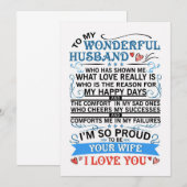 私の素晴らしい夫へ サンキューカード (正面/裏面)