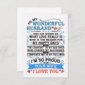 私の素晴らしい夫へ 出欠カード (正面/裏面)