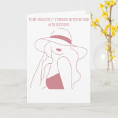 私の素晴らしい妹に40歳の誕生日を祝う カード (黄色い花)