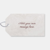 私の素晴らしい妻に60th誕生日ロマンチック ギフトタグ (裏面横)