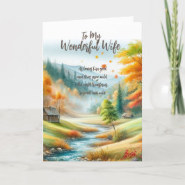 私の素晴らしい妻に.... サンキューカード