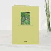 私の素晴らしい姑/フローラに カード (裏面)