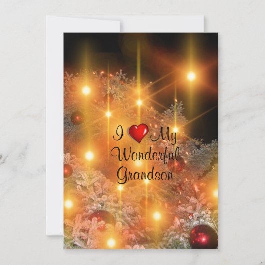 私の素晴らしい孫が大好き シーズンカード (正面)