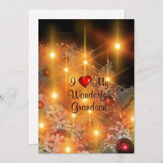 私の素晴らしい孫が大好き シーズンカード (正面/裏面)