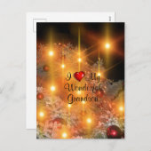 私の素晴らしい孫が大好き シーズンポストカード (正面/裏面)