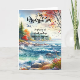 私の素晴らしい息子へ.... サンキューカード
