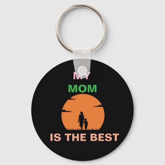 私の素晴らしい母に キーホルダー (正面)