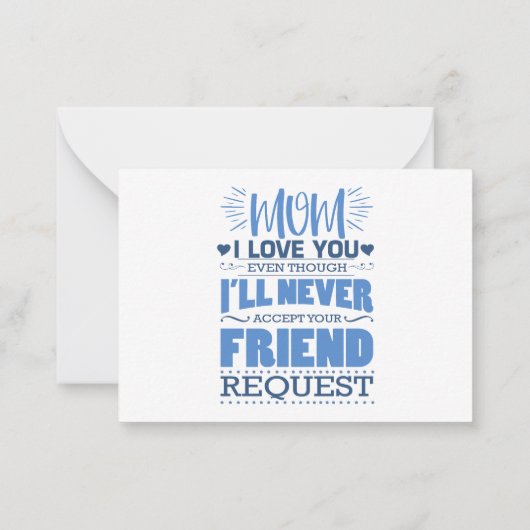 私の素晴らしい母のために ノートカード (裏面)