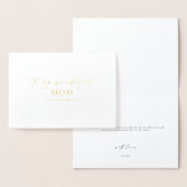 私の素晴らしい母の結婚式の日にエレスミア 箔カード (ディスプレー)