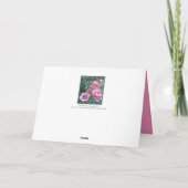 私の素晴らしい母/ピンクのバラに カード (裏面)