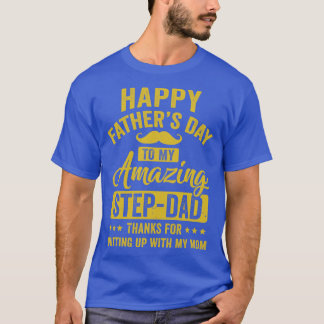 私の素晴らしい義父のステップに幸せな父親の日おもしろい日 Tシャツ