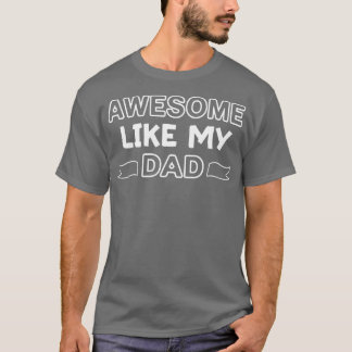 私の素晴らしパパおもしろいパパの父の日のように Tシャツ