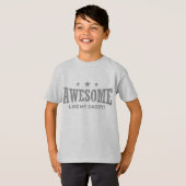 私の素晴らしパパのように Tシャツ (正面フル)