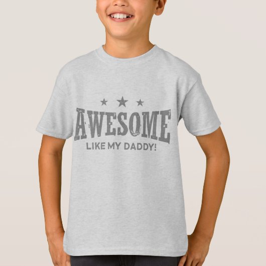 私の素晴らしパパのように Tシャツ (正面)