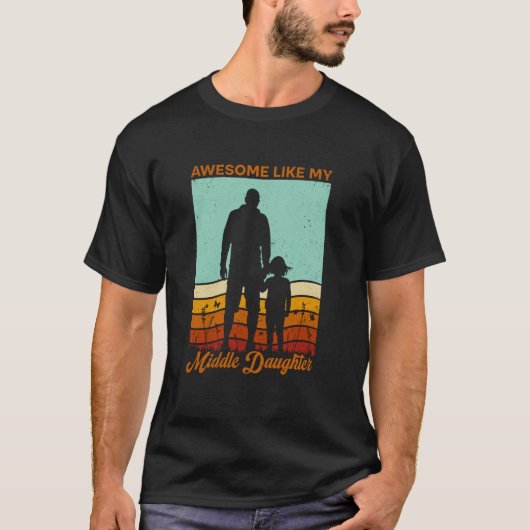 私の素晴らし中娘のレトロTee Faのようにおもしろい Tシャツ (正面)