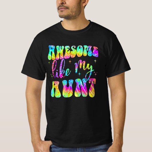 私の素晴らし叔母の一致する父の日の家族 Tシャツ (正面)