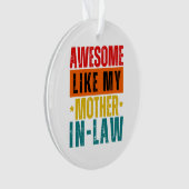 私の素晴らし姑のように オーナメント (正面)