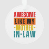 私の素晴らし姑のように オーナメント (裏面)