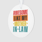 私の素晴らし姑のように オーナメント (正面)