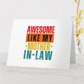 私の素晴らし姑のように カード (黄色い花)