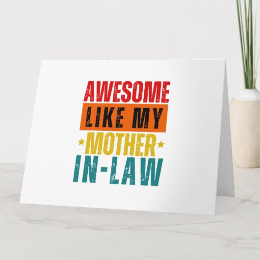 私の素晴らし姑のように カード (正面)