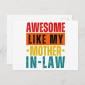 私の素晴らし姑のように ポストカード (正面/裏面)