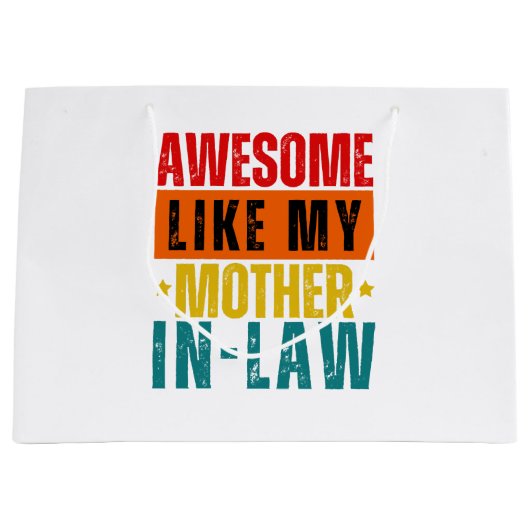 私の素晴らし姑のように ラージペーパーバッグ (正面)