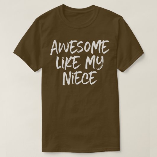 私の素晴らし姪っ子が好きカッコいい Tシャツ (デザイン正面)