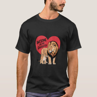 私の素晴らし娘のようにパパムームファーザーズデイモテ Tシャツ