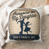 私の素晴らし娘のように – パパ&ガールラブバッジ クッション (ブランケット)