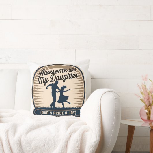 私の素晴らし娘のように – パパ&ガールラブバッジ クッション (ソファ)