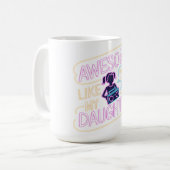 私の素晴らし娘のように – 父の日のレトロギフト コーヒーマグカップ (正面左)