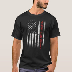 私の素晴らし娘のアメリカのダ父のー Tシャツ