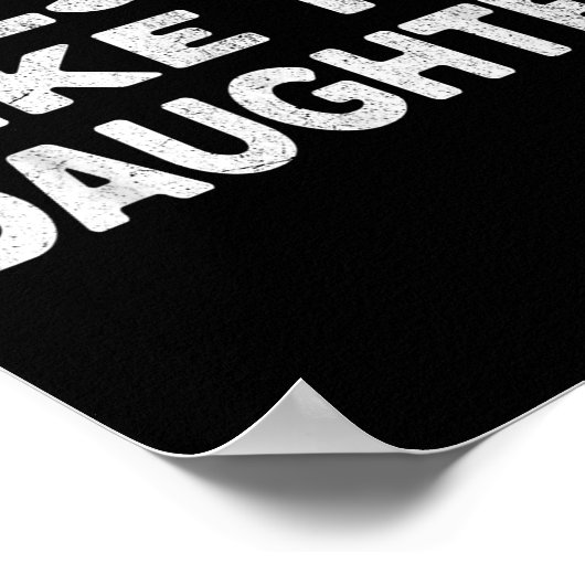 私の素晴らし娘のシャツの父の日おもしろいGのように ポスター (角)