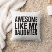 私の素晴らし娘のシャツの男のおもしろいパパのように クッション (ブランケット)