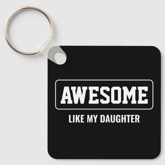 私の素晴らし娘のミニマル母の日のように キーホルダー (正面)