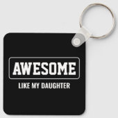 私の素晴らし娘のミニマル母の日のように キーホルダー (裏面)