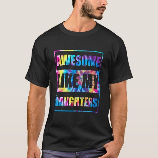 私の素晴らし娘の父の日のパパのジョークのように1 Tシャツ (正面)