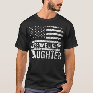私の素晴らし娘の贈り物のように男性おもしろいD Tシャツ