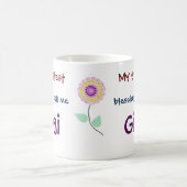 私の素晴らし恵みは私をギギコーヒーマグと呼ぶ コーヒーマグカップ (中央)