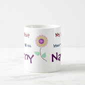 私の素晴らし恵みは私をナニーコーヒーマグと呼ぶ コーヒーマグカップ (中央)