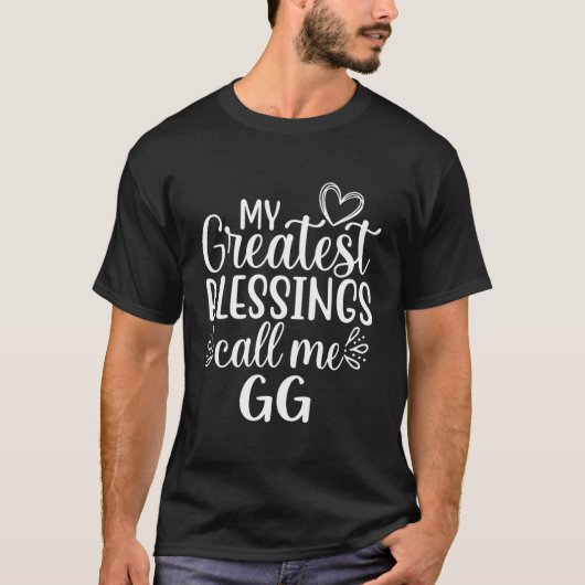 私の素晴らし恵みは私をGg祖母グランドと呼ぶ Tシャツ (正面)