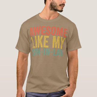 私の素晴らし義理の息子のように父親のおもしろい怒り Tシャツ