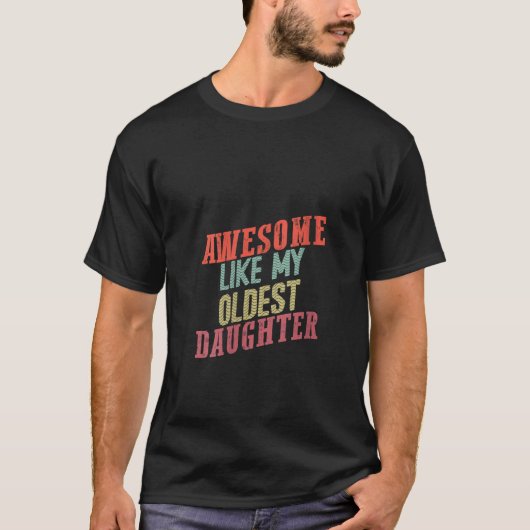 私の素晴らし長女Vネックのような女性 Tシャツ (正面)